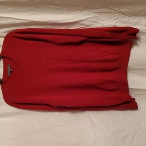 Witchery Man Sweater Size L  Wool Cotton Blend Red